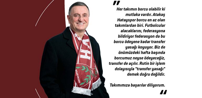 Hatayspor’un transfer yasağı var mı?