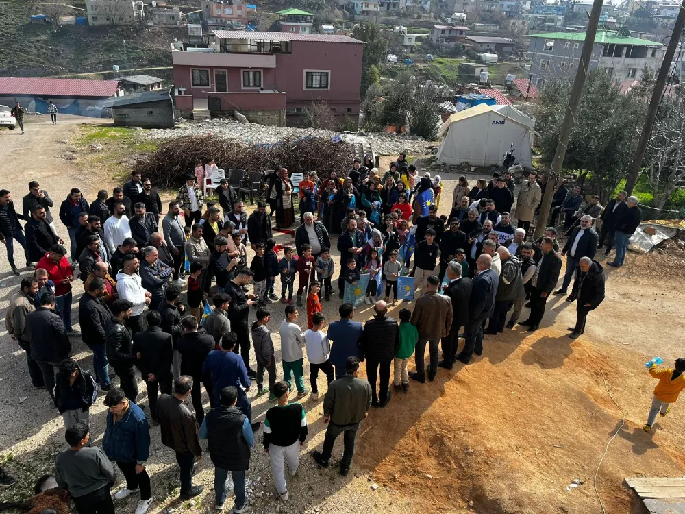 KIRIKHAN İYİ PARTİ BELEDİYE BAŞKAN DAYINI MAHALLE SAKİNLERİ KURBAN KESEREK KARŞILADI 