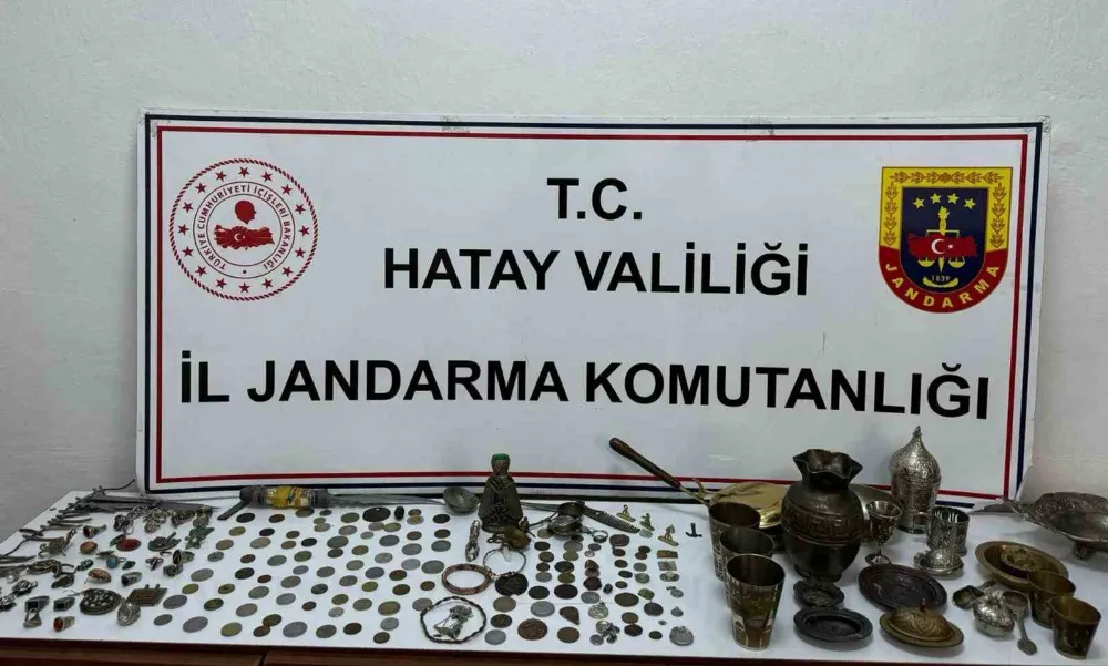 Kırıkhan’da 310 adet tarihi eser ele geçirildi