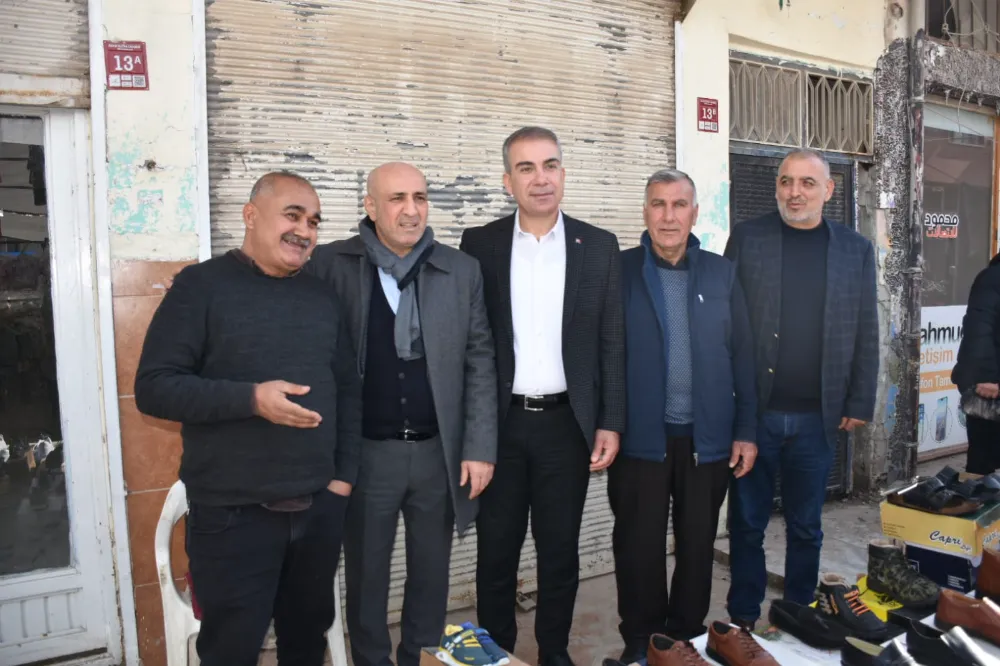 ÖMER ERDAL ÇELİK PAZAR ESNAFLARINI ZİYARET ETTİ