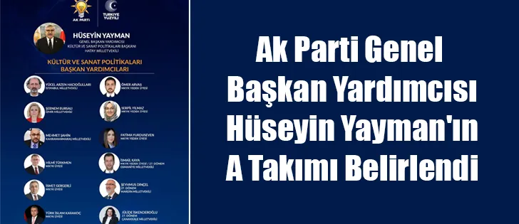 Ak Parti Genel Başkan Yardımcısı Hüseyin Yayman