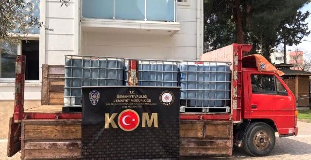 Piyasa değeri 1 milyon lira değerinde yakıt ele geçirildi